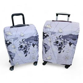 FUNDA ANTIDESGARRO CARRY ON - MAPA GRIS